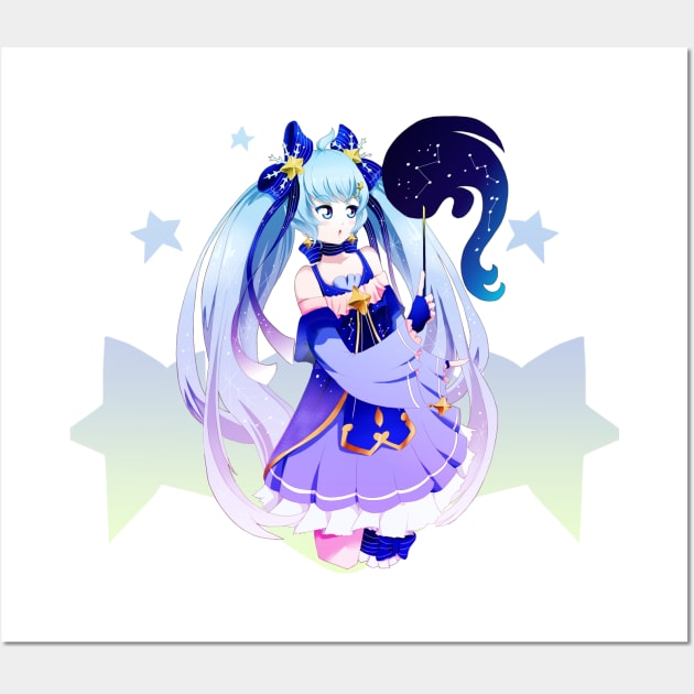 Snow Miku 2019 Wall Art by KawaiiDreamyPixie